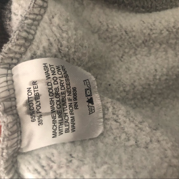 KID’S FACTORY LOGO ZIP UP SWEATSHIRT JACKET GREY MENS SMALL - Picture 8 of 8